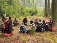 aktivity s dětmi, hospitovaná aktivita adeptů na lesní pedagogy