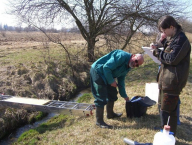 Měření průtoku malého vodního toku koncentrační metodou (Kunratice 2011)